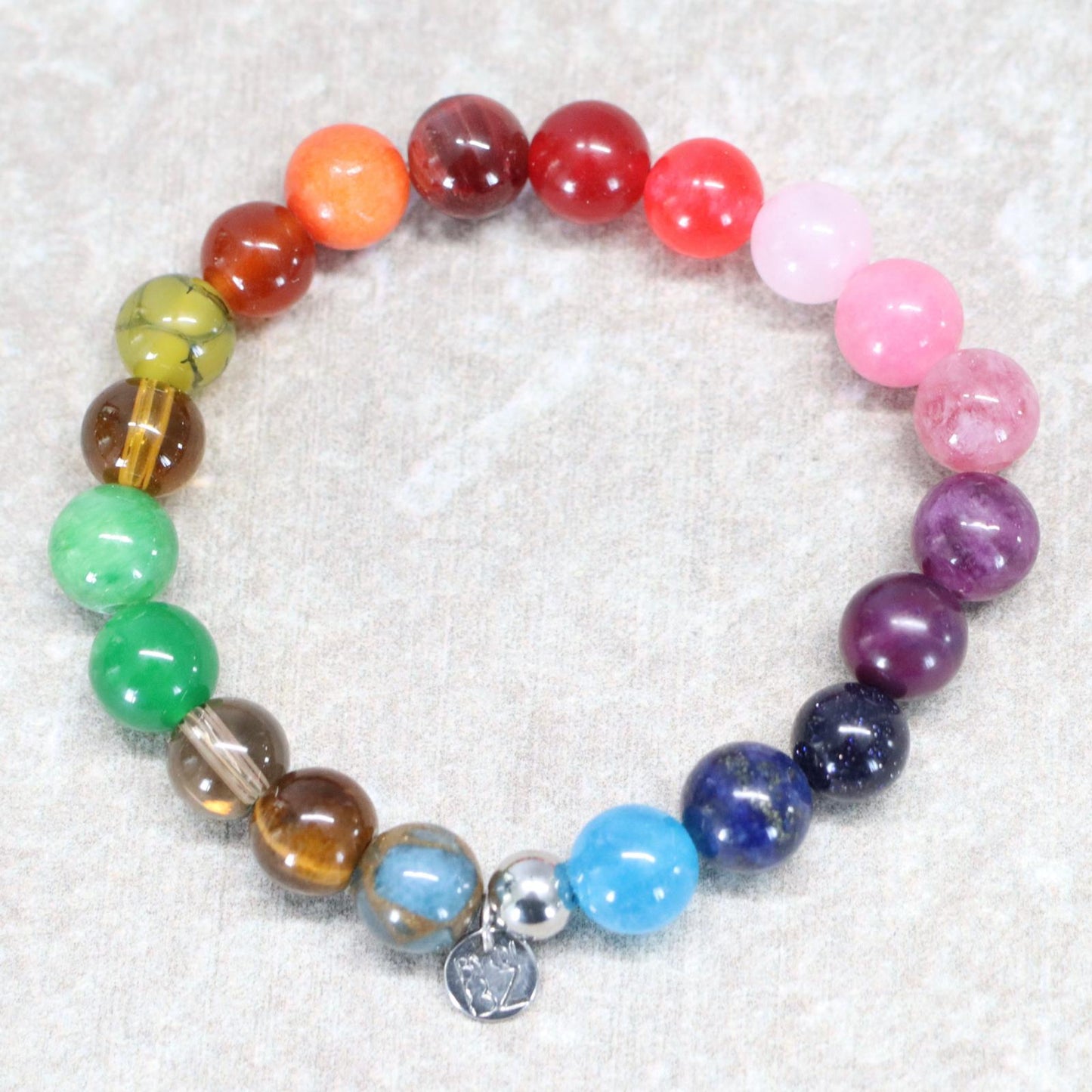 RAINBOW MOUNTAIN | Natuursteen armband mix | 8mm | Small Fit