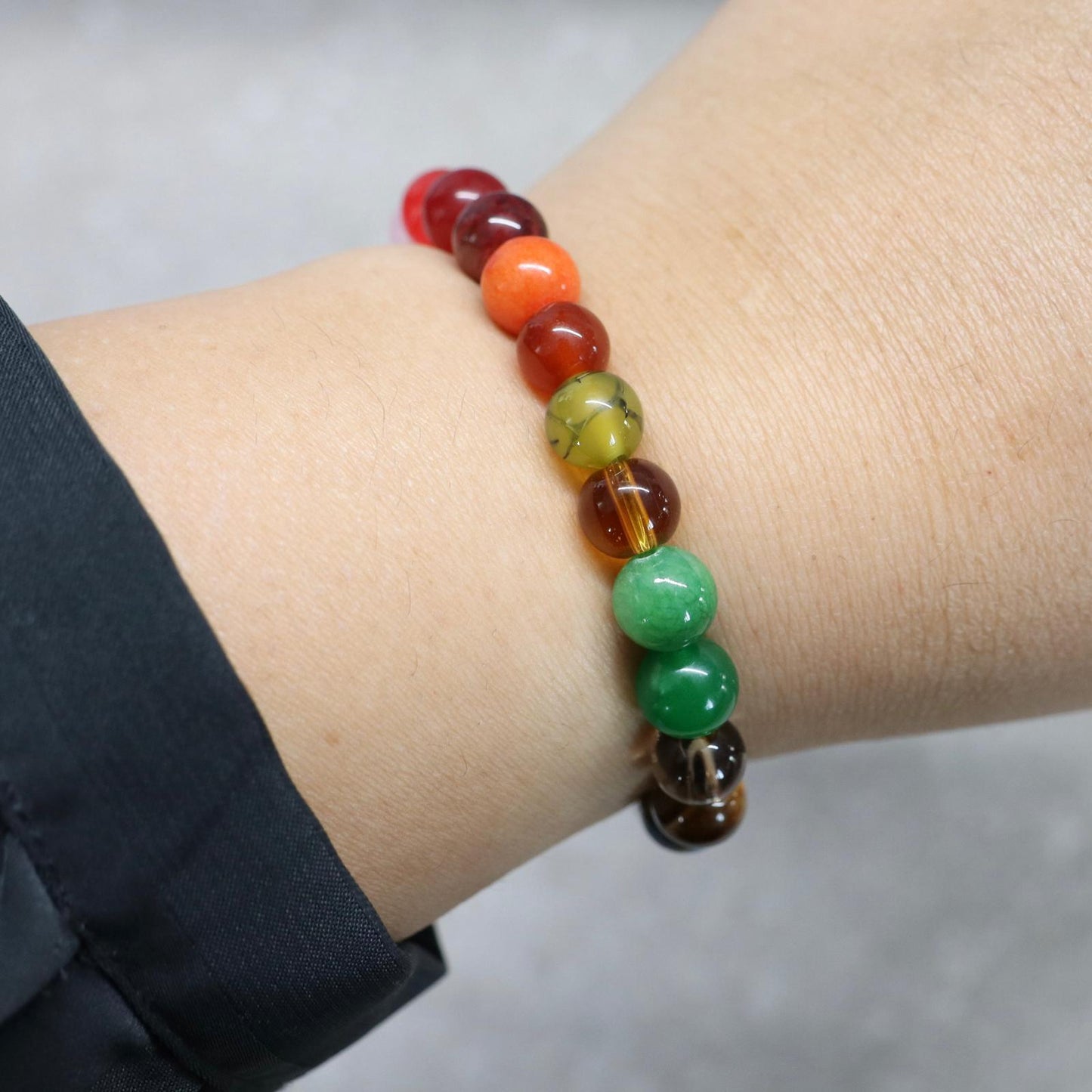 RAINBOW MOUNTAIN | Natuursteen armband mix | 8mm | Small Fit
