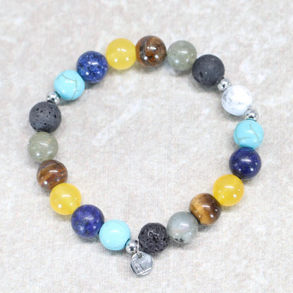 TENERIFE GLOW | Natuursteen armband mix | 8mm | Small Fit