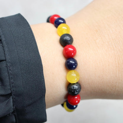 COLOMBIA VIBES | Natuursteen armband mix | 8mm | Small Fit