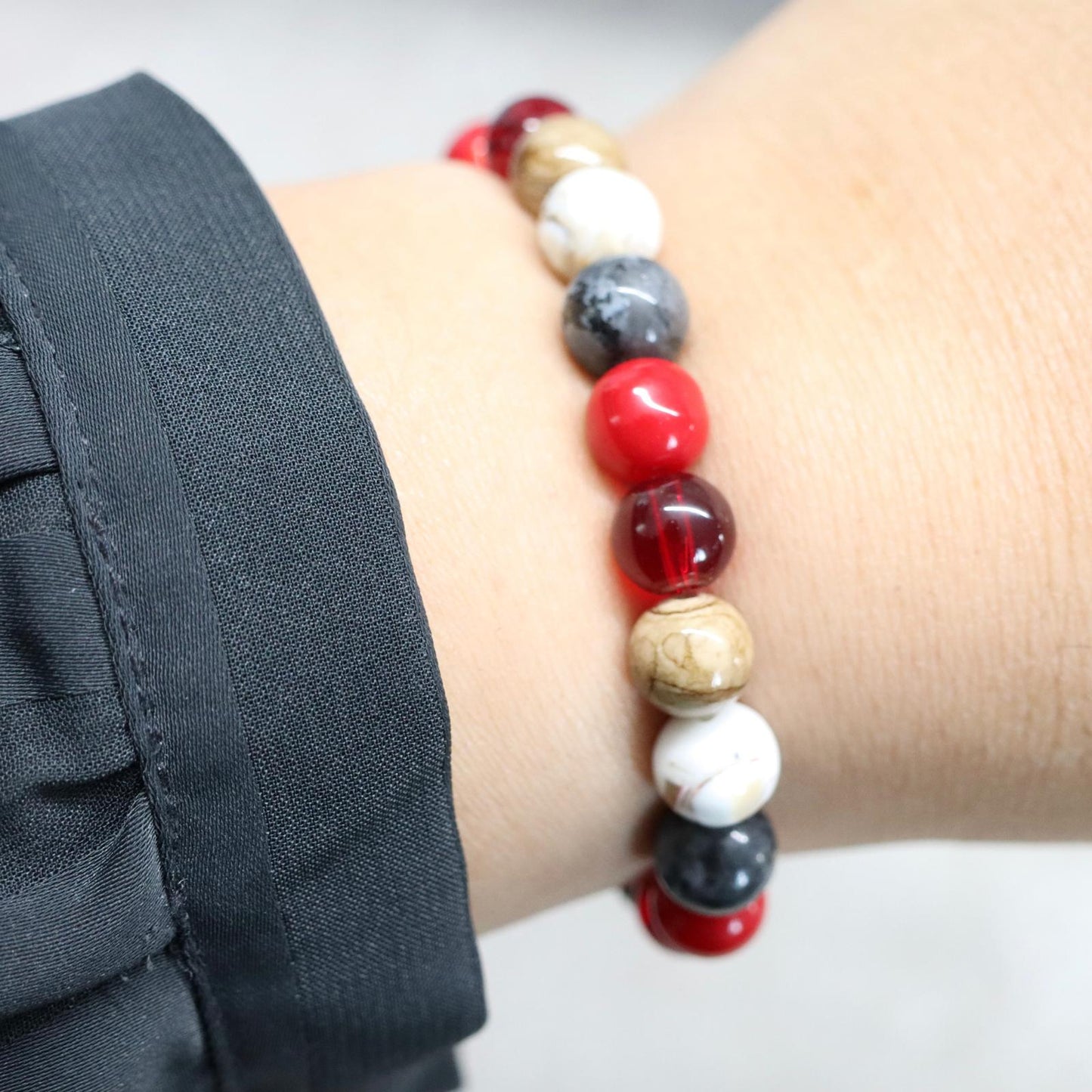 VALENCIA VIBES | Natuursteen armband mix | 8mm | Small Fit