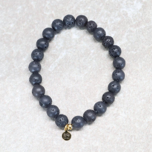 CLASSIC LAVASTEEN | Lavasteen armband | 8mm | Normal Fit