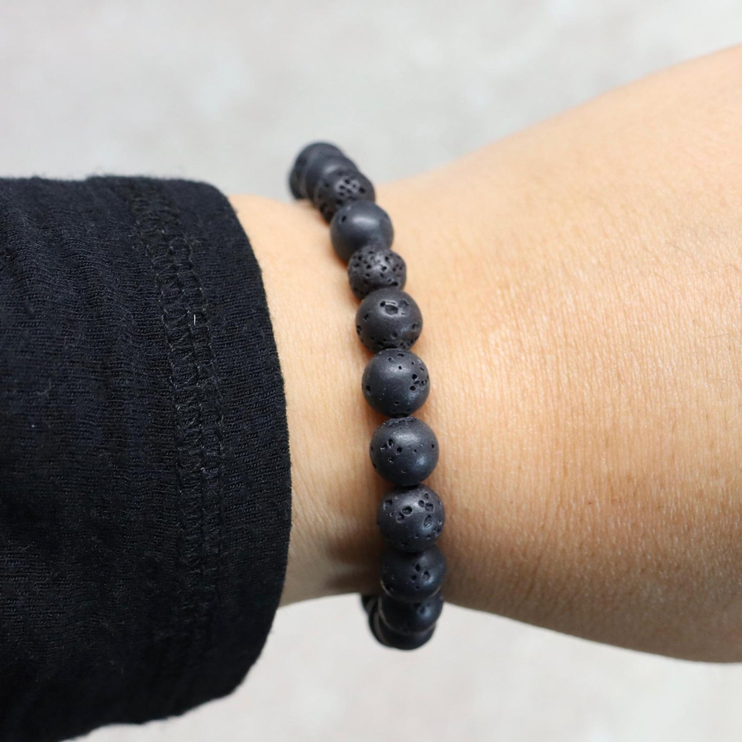 CLASSIC LAVASTEEN | Lavasteen armband | 8mm | Normal Fit