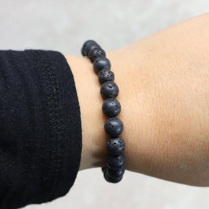 CLASSIC LAVASTEEN | Lavasteen armband | 8mm | Normal Fit