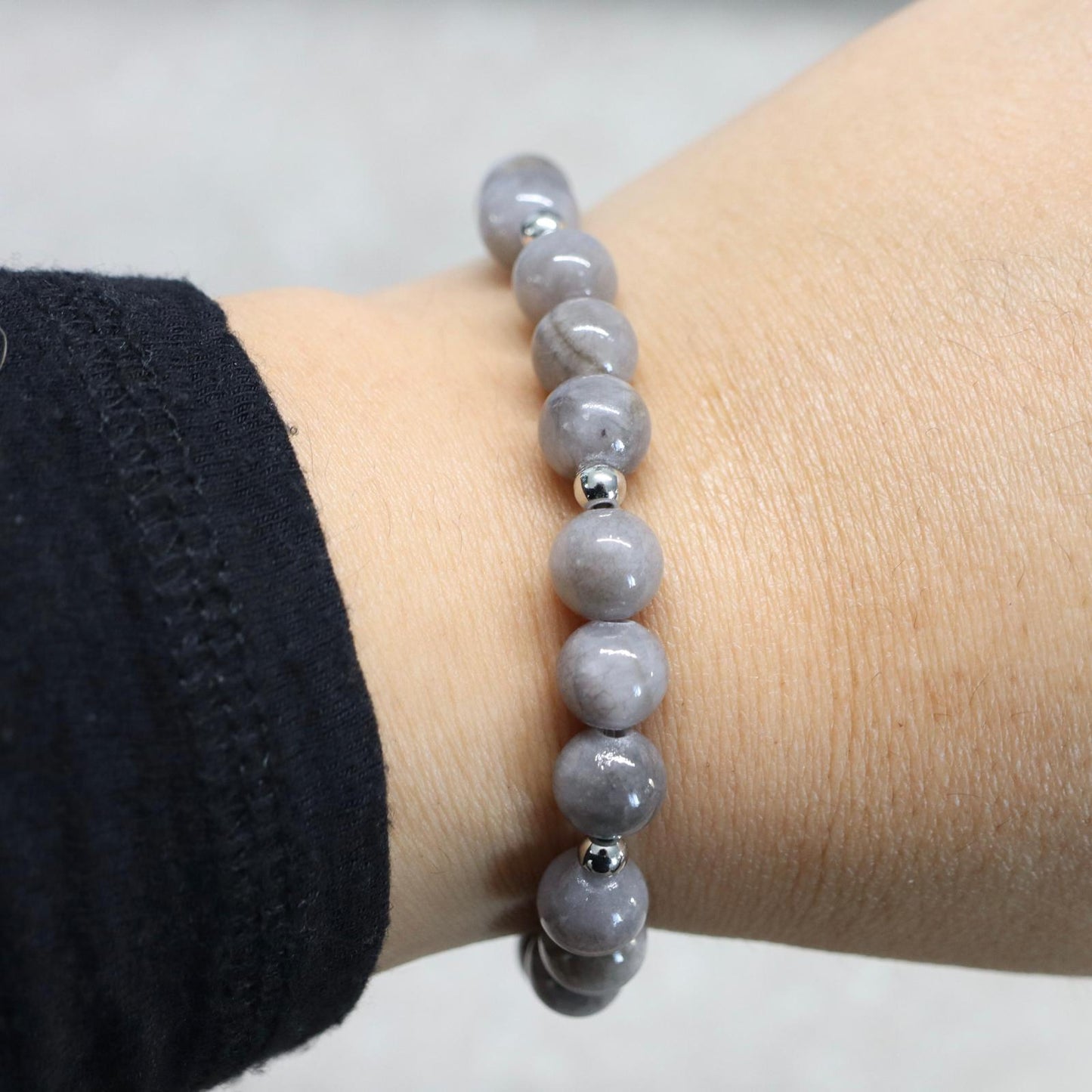 ROTTERDAM REFLECTION | Chalcedoon armband | 8mm | Normal Fit