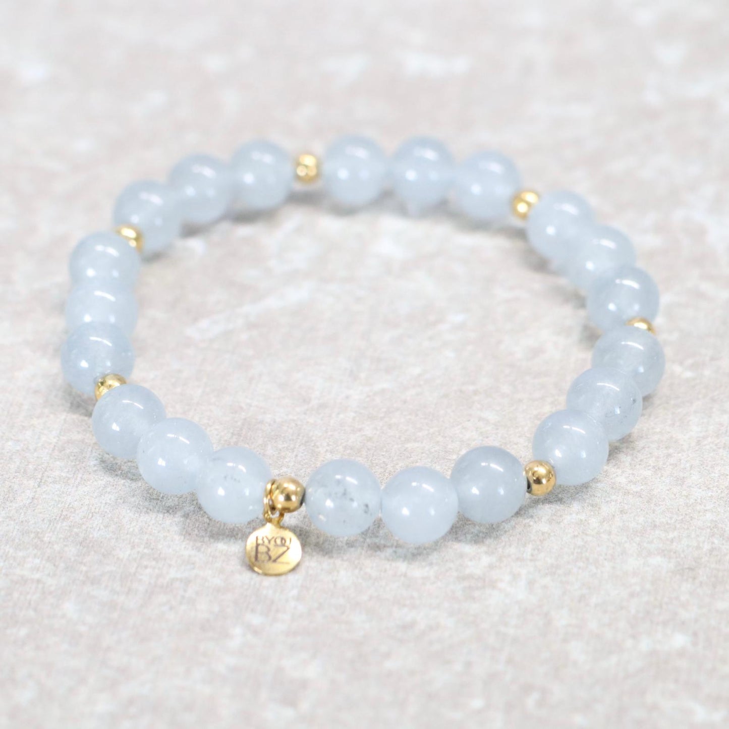 GREY LUCERNE | Chalcedoon armband | 8mm | Normal Fit