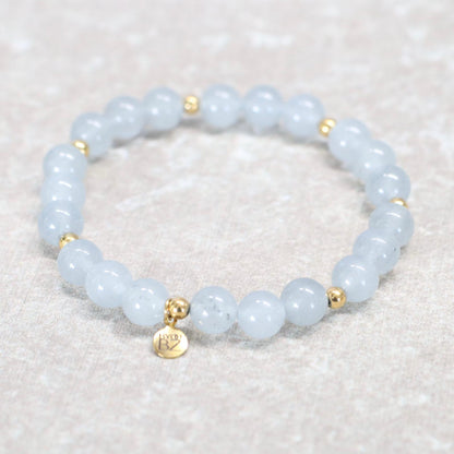 GREY LUCERNE | Chalcedoon armband | 8mm | Normal Fit