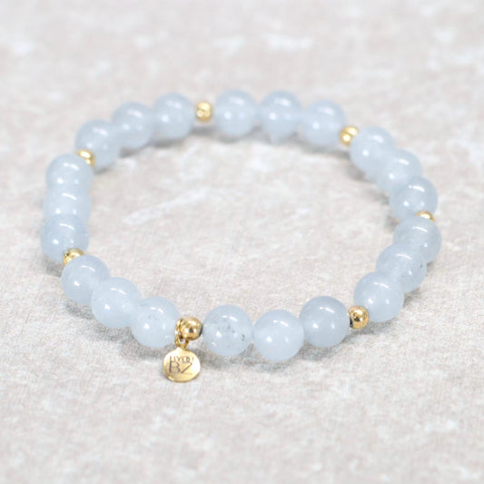 GREY LUCERNE | Chalcedoon armband | 8mm | Normal Fit