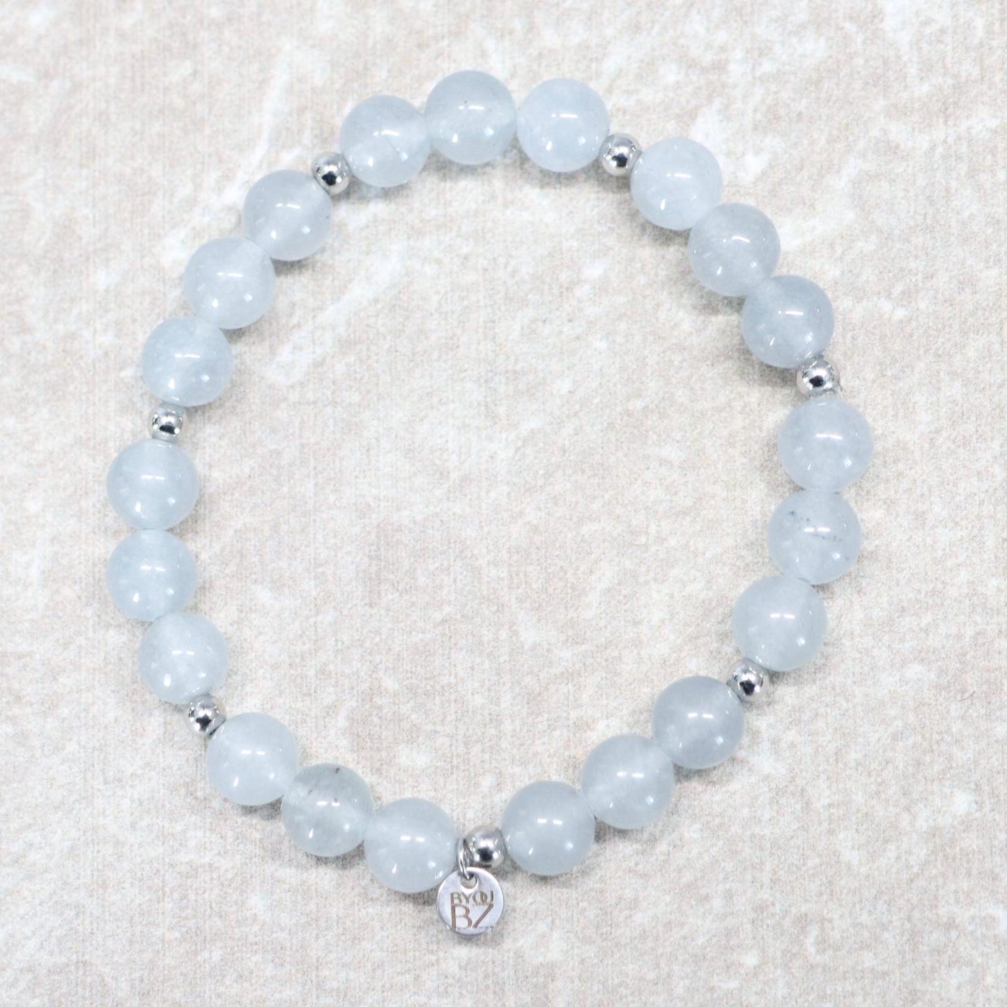 GREY LUCERNE | Chalcedoon armband | 8mm | Normal Fit