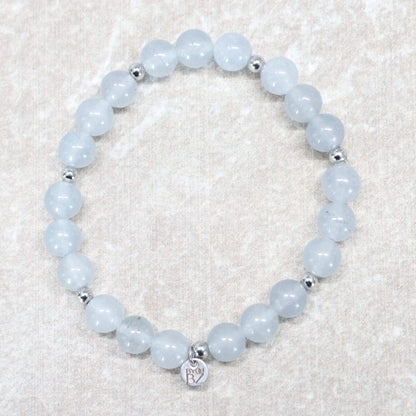 GREY LUCERNE | Chalcedoon armband | 8mm | Normal Fit
