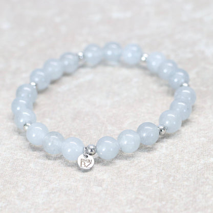 GREY LUCERNE | Chalcedoon armband | 8mm | Normal Fit