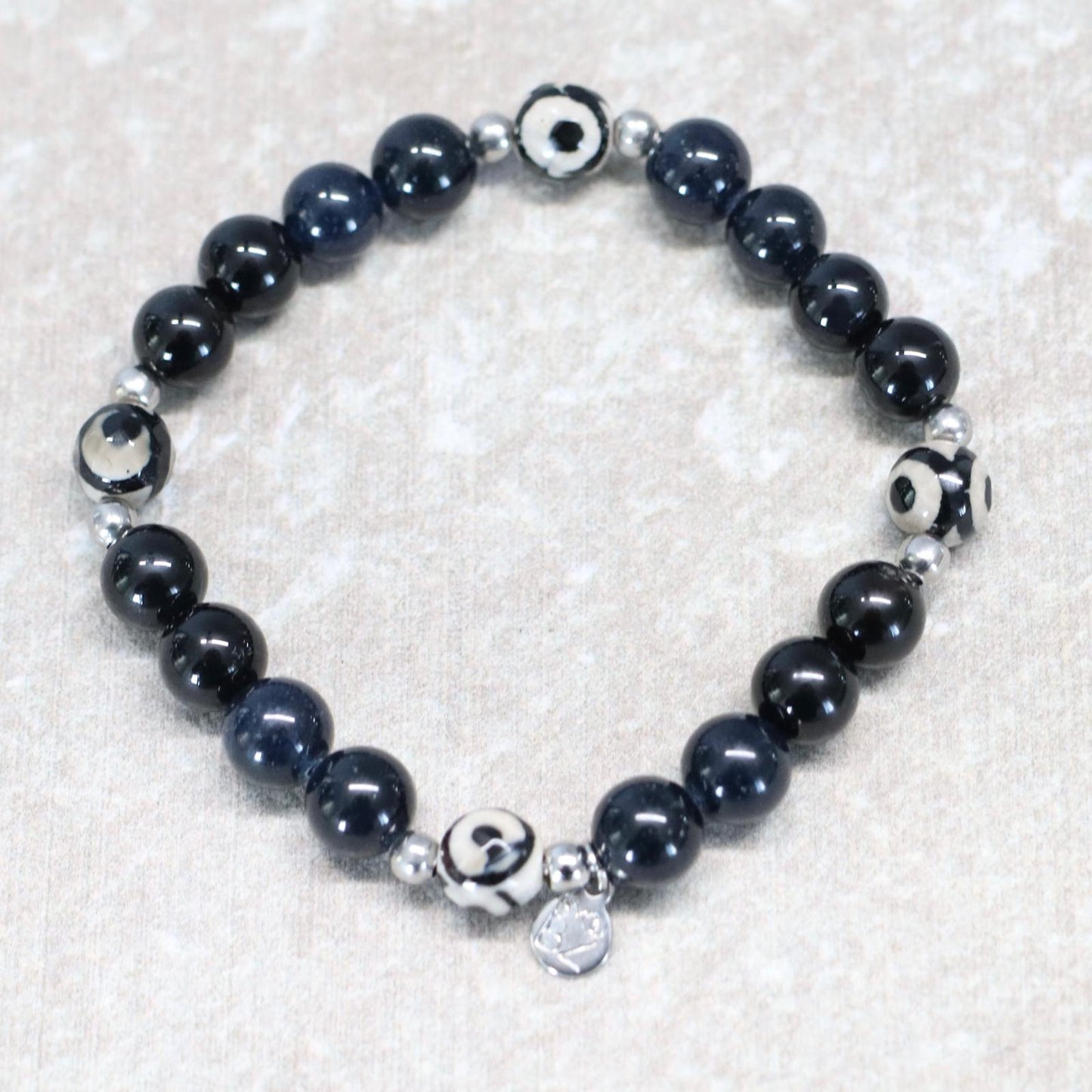 TOKYO SHADE | Obsidiaan armband | 8mm | Normal Fit