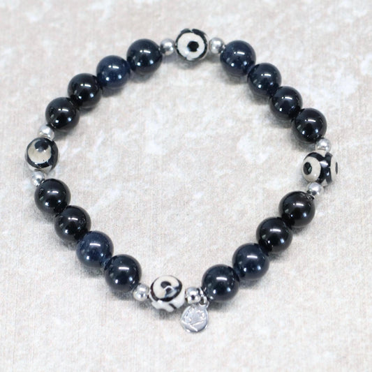 TOKYO SHADE | Obsidiaan armband | 8mm | Normal Fit
