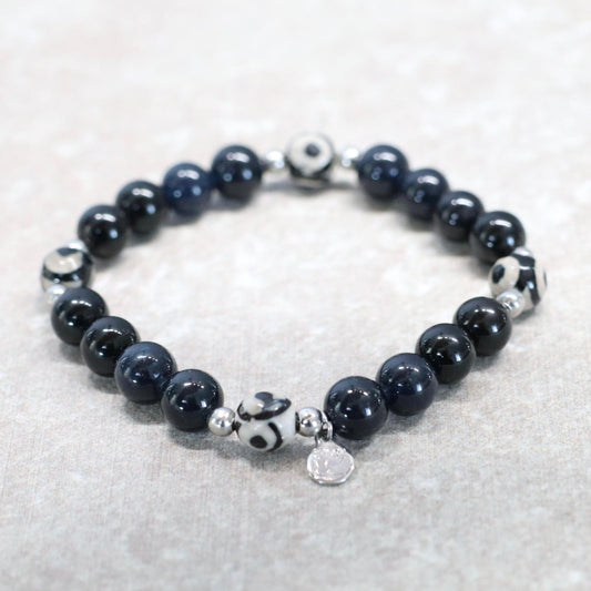 TOKYO SHADE | Obsidiaan armband | 8mm | Normal Fit