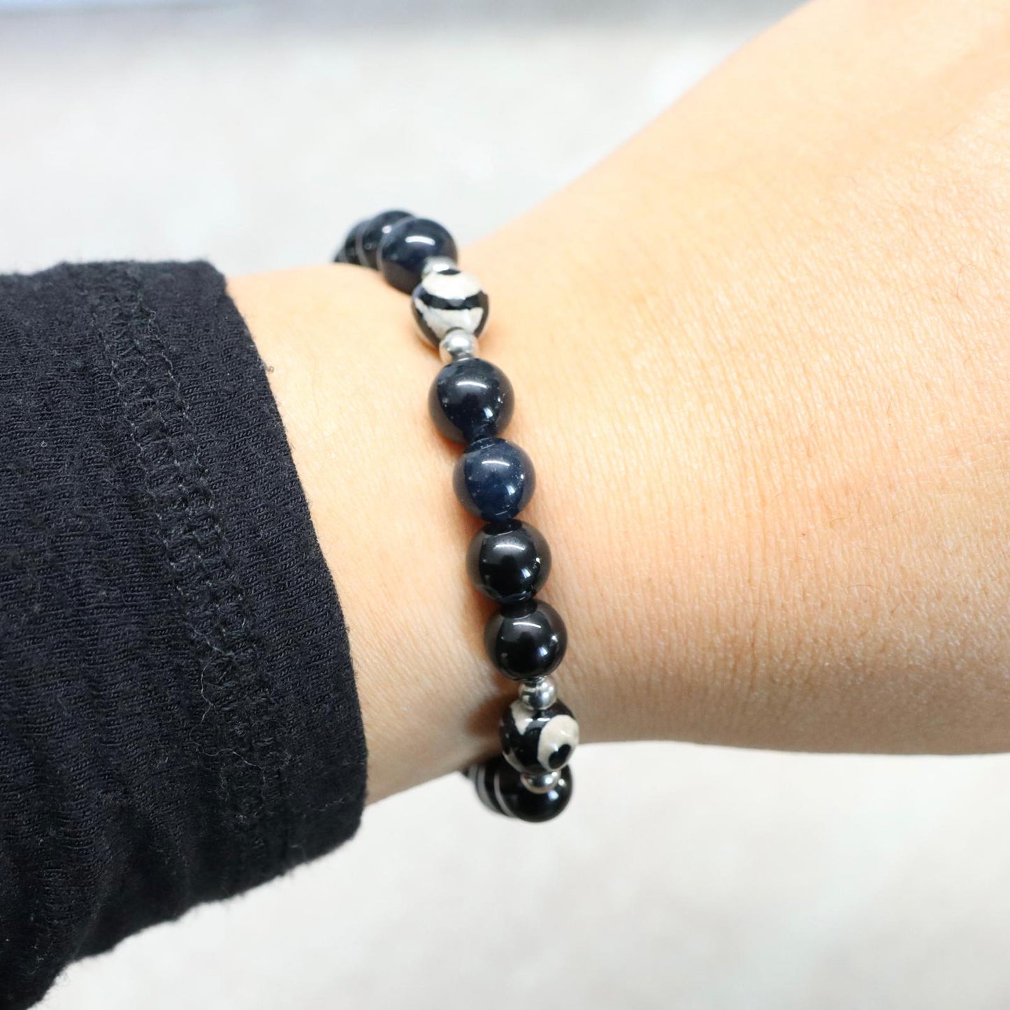 TOKYO SHADE | Obsidiaan armband | 8mm | Normal Fit