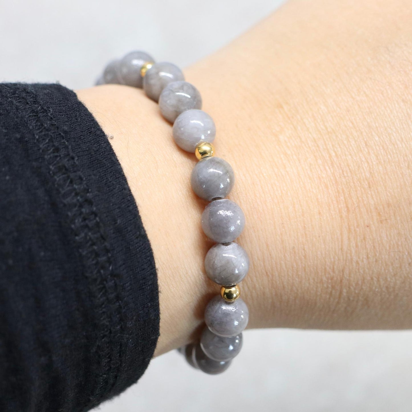 ROTTERDAM REFLECTION | Chalcedoon armband | 8mm | Normal Fit