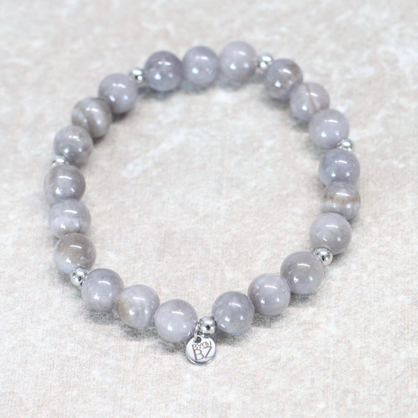 ROTTERDAM REFLECTION | Chalcedoon armband | 8mm | Normal Fit