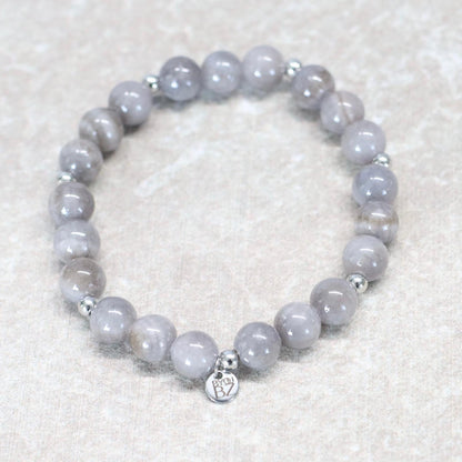 ROTTERDAM REFLECTION | Chalcedoon armband | 8mm | Normal Fit