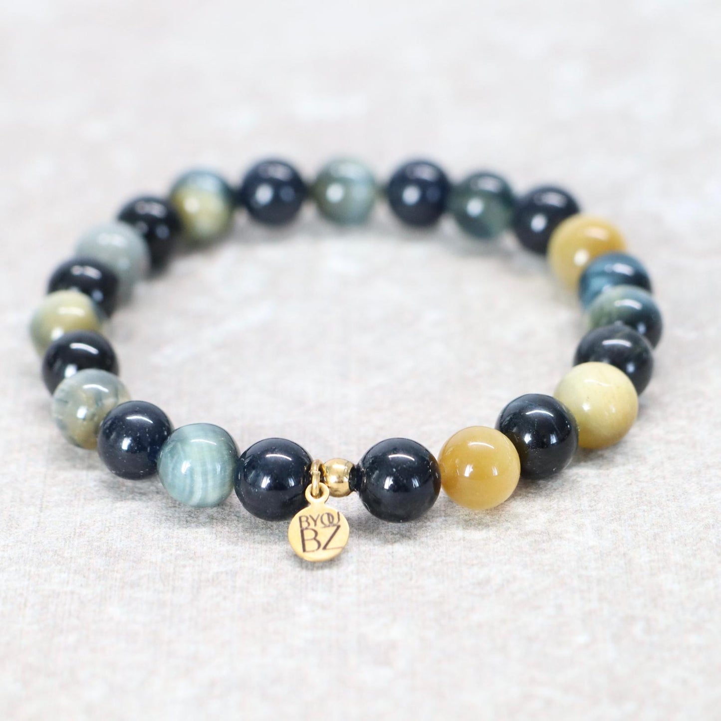CAPE TOWN EARTH | Tijgeroog obsidiaan armband | 8mm | Normal Fit