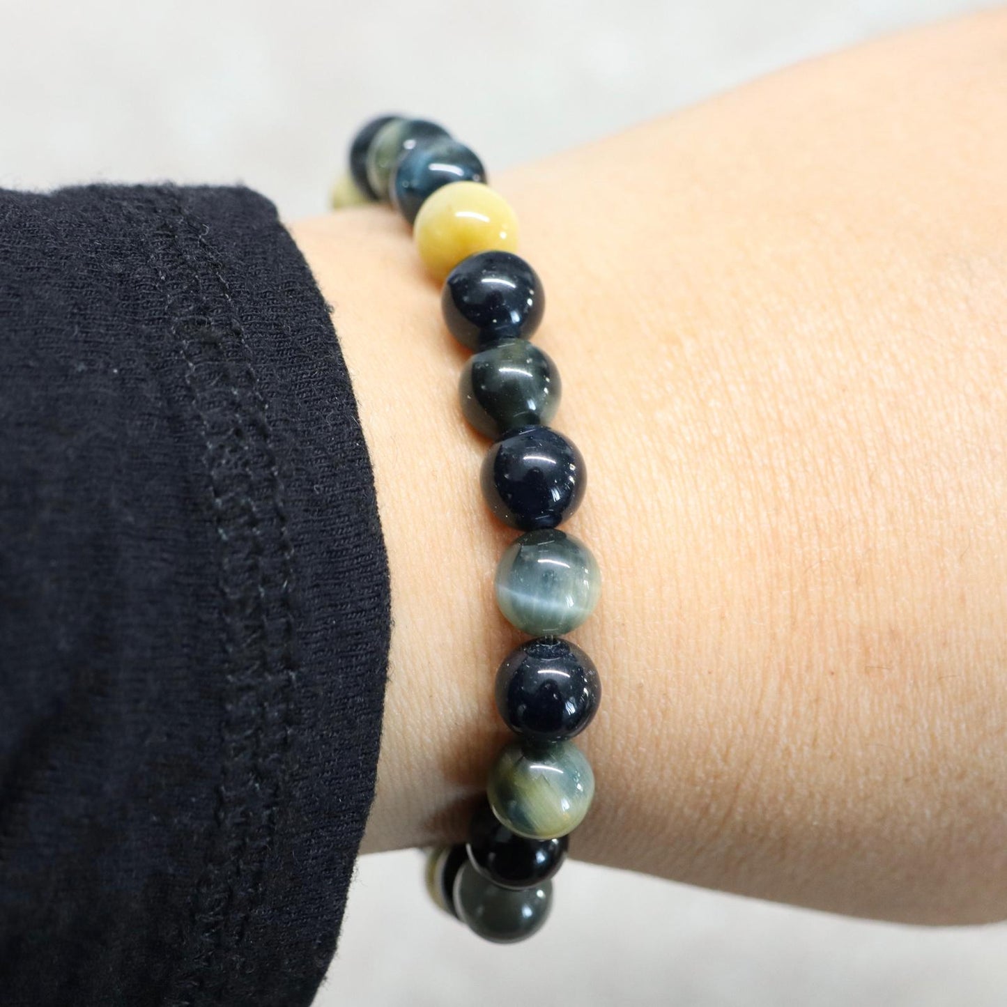 CAPE TOWN EARTH | Tijgeroog obsidiaan armband | 8mm | Normal Fit