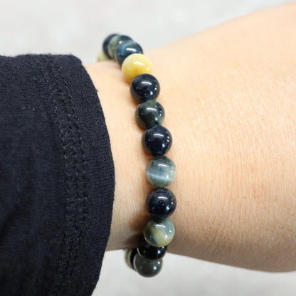 CAPE TOWN EARTH | Tijgeroog obsidiaan armband | 8mm | Normal Fit