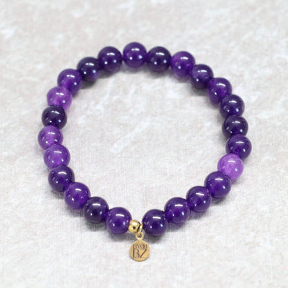 CLASSIC AMETHIST | Amethist armband | 8mm | Normal Fit