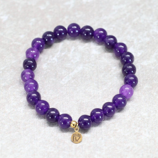 CLASSIC AMETHIST | Amethist armband | 8mm | Normal Fit
