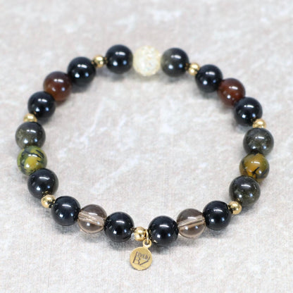 PATAGONIAN GROUND | Natuursteen armband mix | 8mm | Normal Fit