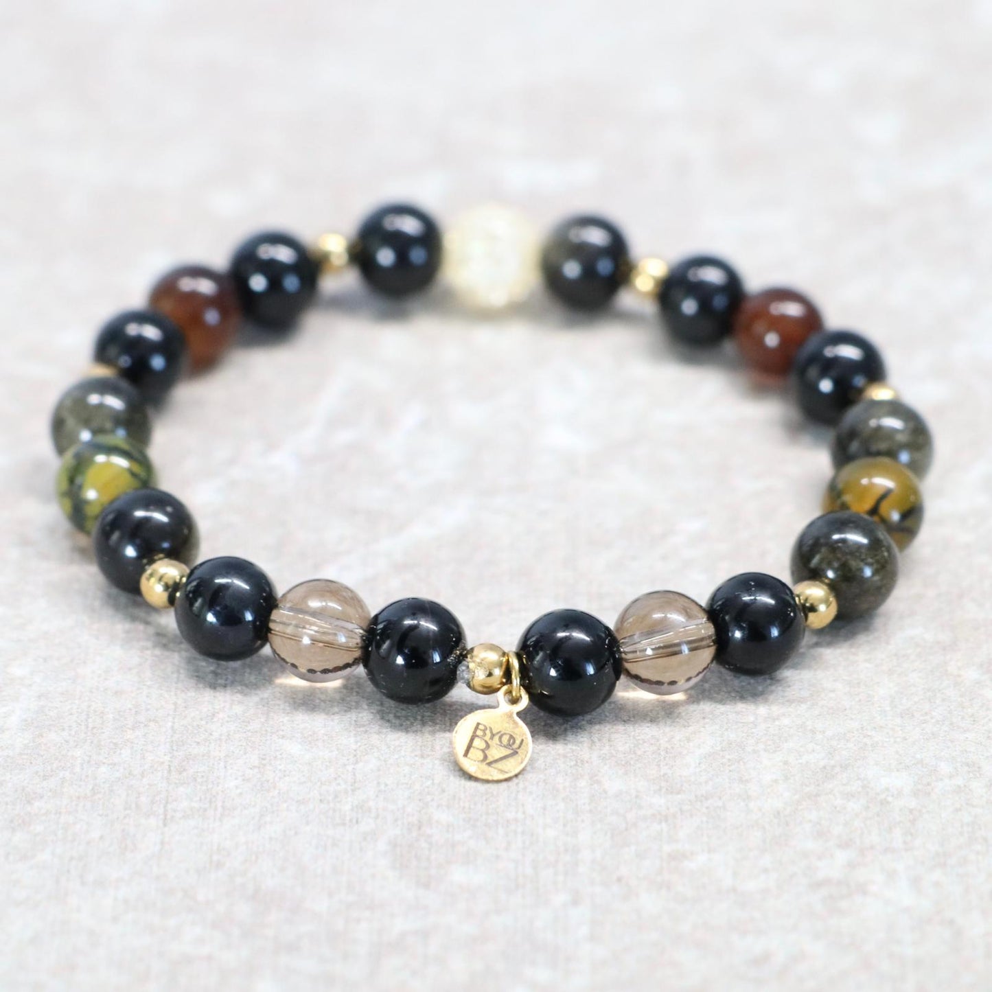 PATAGONIAN GROUND | Natuursteen armband mix | 8mm | Normal Fit