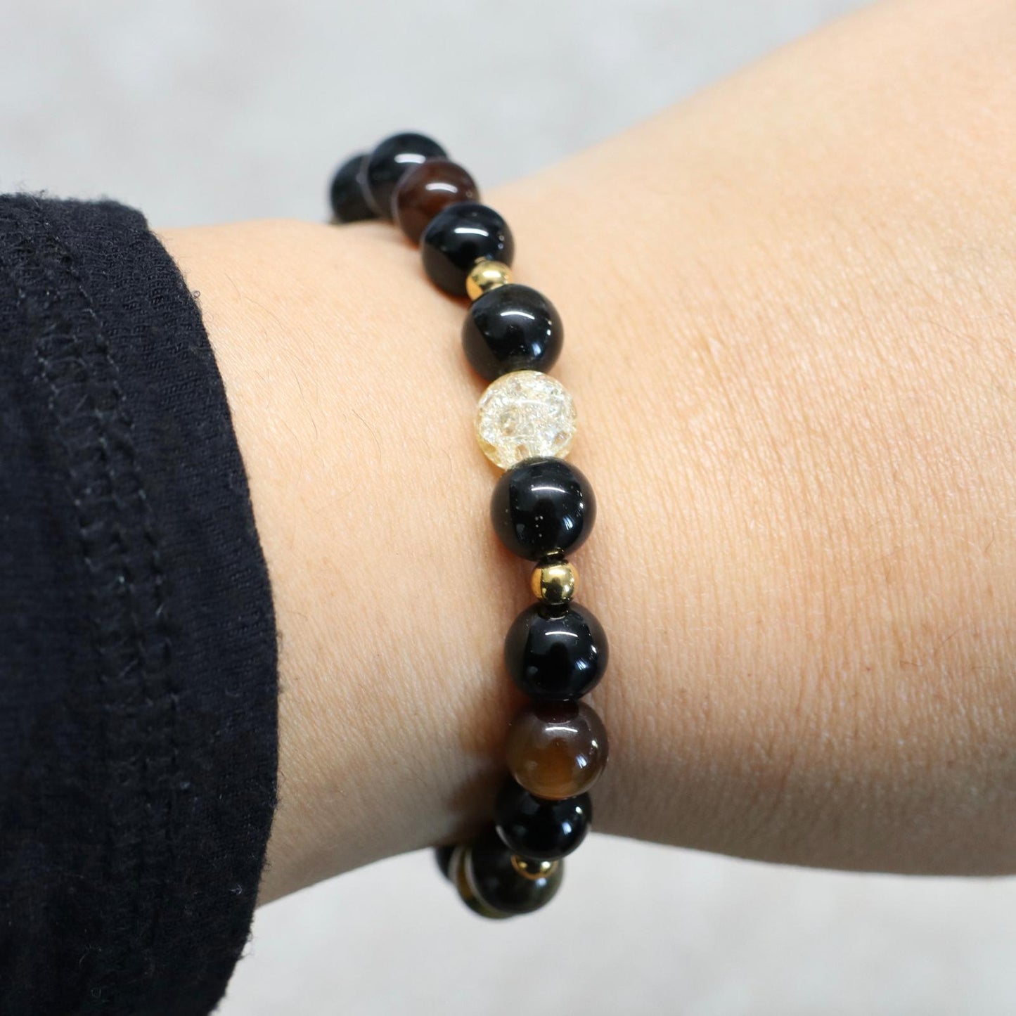 PATAGONIAN GROUND | Natuursteen armband mix | 8mm | Normal Fit