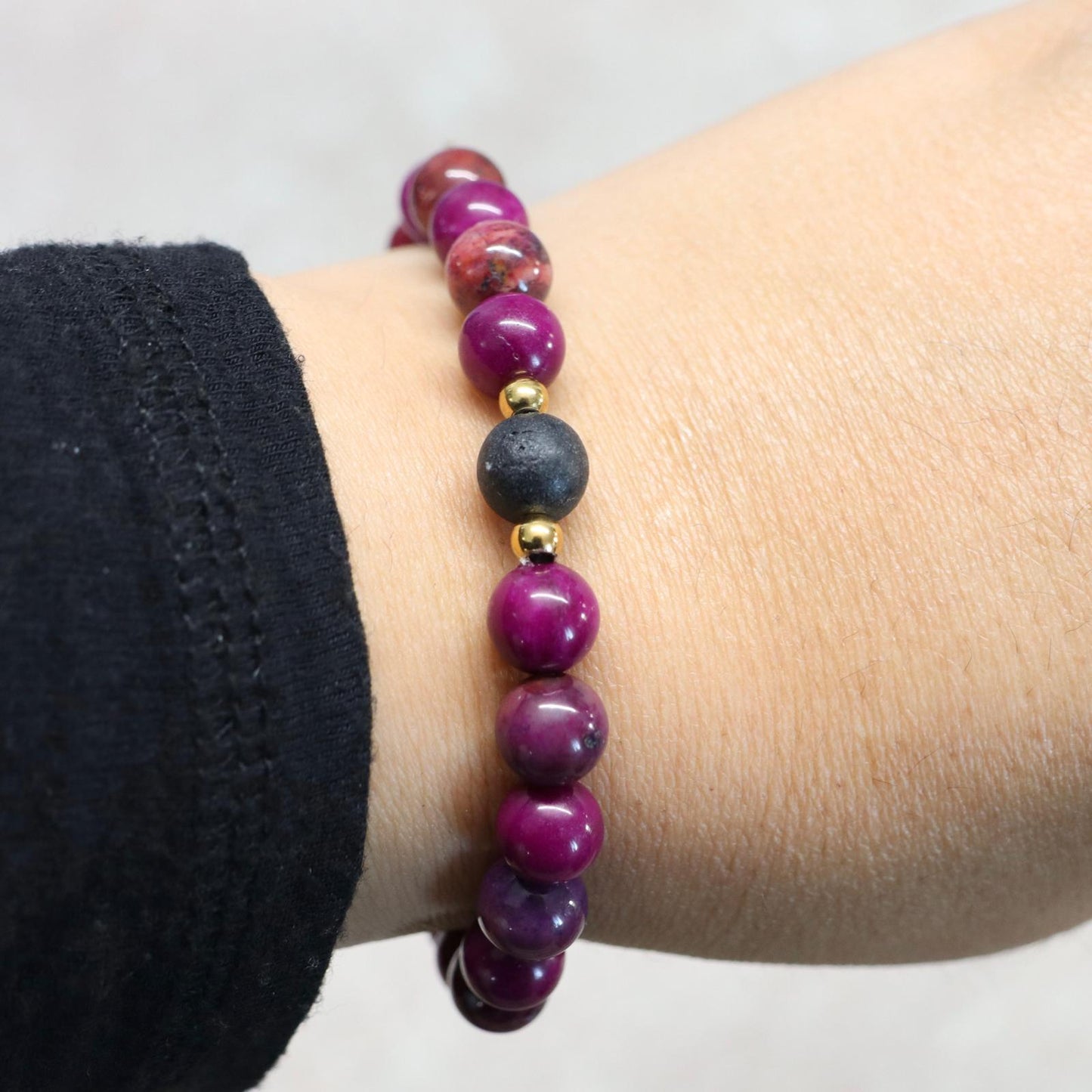 RADIANT RHODOS | Kwarts armband | 8mm | Normal Fit