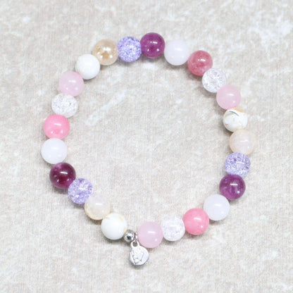BLOSSOM KYOTO | Natuursteen armband mix | 8mm | Normal Fit