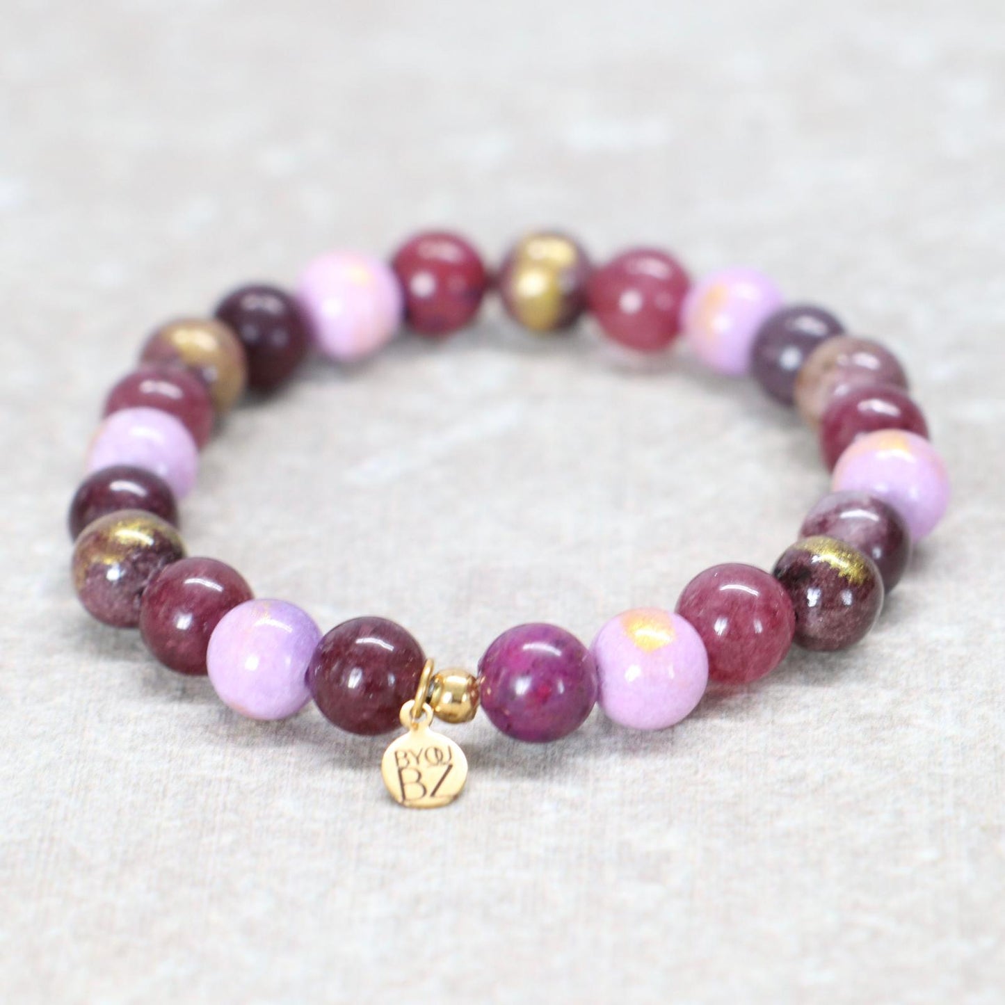 KOH TAO SUNSET | Natuursteen armband mix | 8mm | Normal Fit