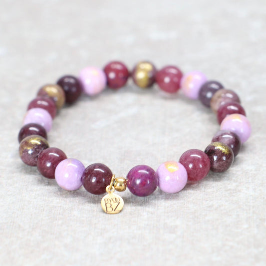 KOH TAO SUNSET | Natuursteen armband mix | 8mm | Normal Fit