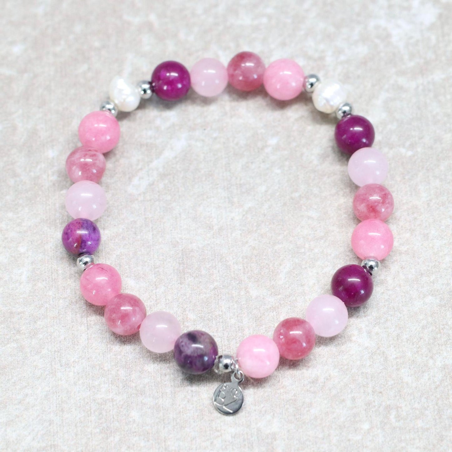 CÓRDOBA BLOOM | Natuursteen armband mix | 8mm | Normal Fit