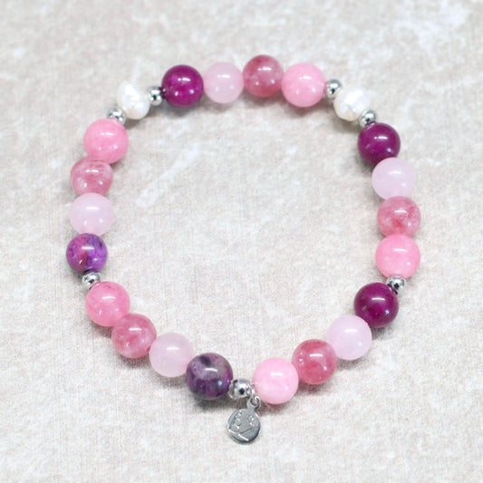 CÓRDOBA BLOOM | Natuursteen armband mix | 8mm | Normal Fit