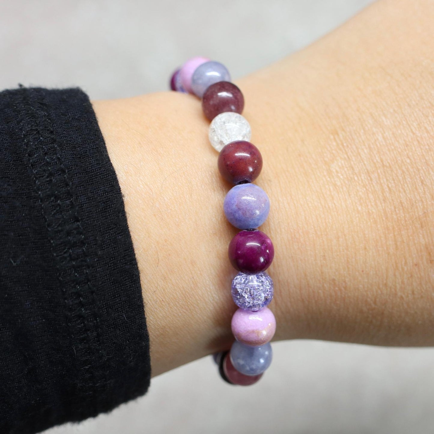 MYSTIC VERONA | Natuursteen armband mix | 8mm | Normal Fit