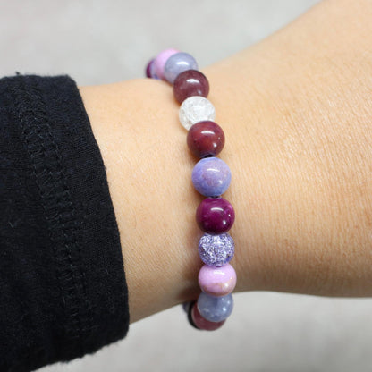 MYSTIC VERONA | Natuursteen armband mix | 8mm | Normal Fit