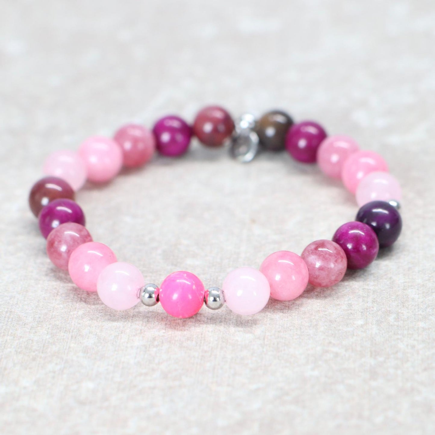 SERENE VALLDEMOSSA | Natuursteen armband mix | 8mm | Normal Fit