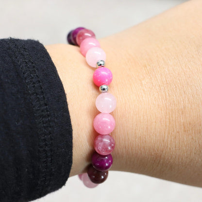 SERENE VALLDEMOSSA | Natuursteen armband mix | 8mm | Normal Fit