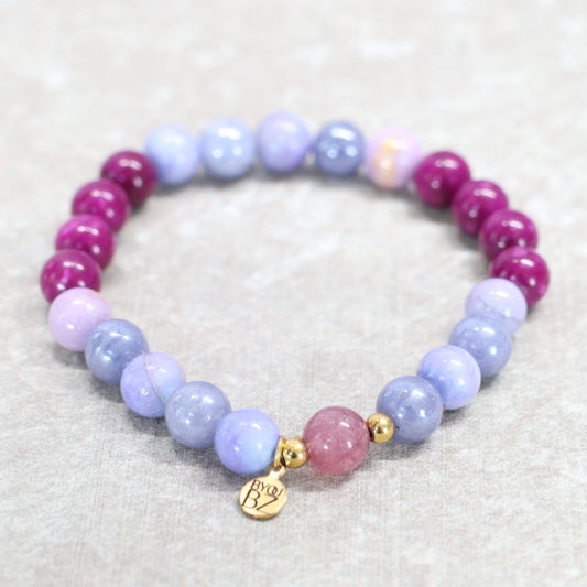 EVENING FLORENCE | Natuursteen armband mix | 8mm | Normal Fit