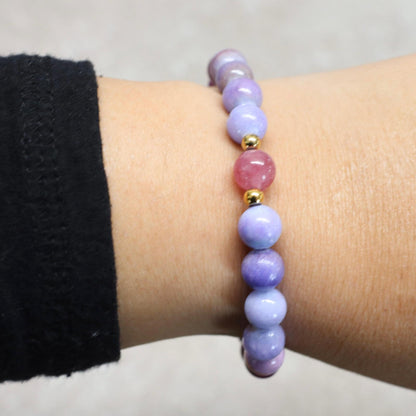 EVENING FLORENCE | Natuursteen armband mix | 8mm | Normal Fit