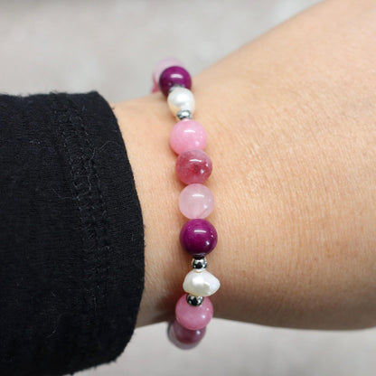 CÓRDOBA BLOOM | Natuursteen armband mix | 8mm | Normal Fit