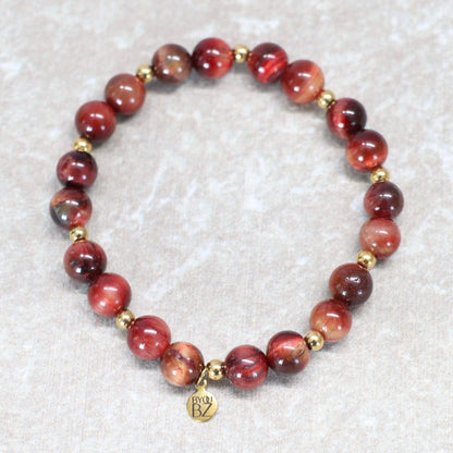 RIOJA ROUGE | Tijgeroog armband | 8mm | Normal Fit