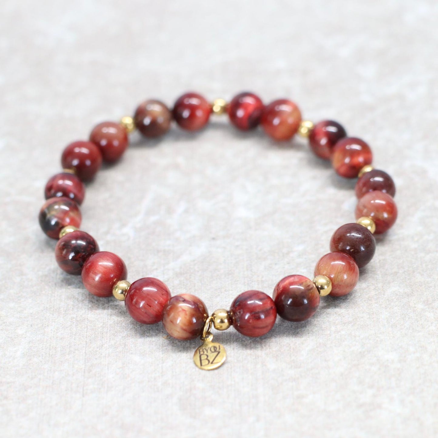 RIOJA ROUGE | Tijgeroog armband | 8mm | Normal Fit