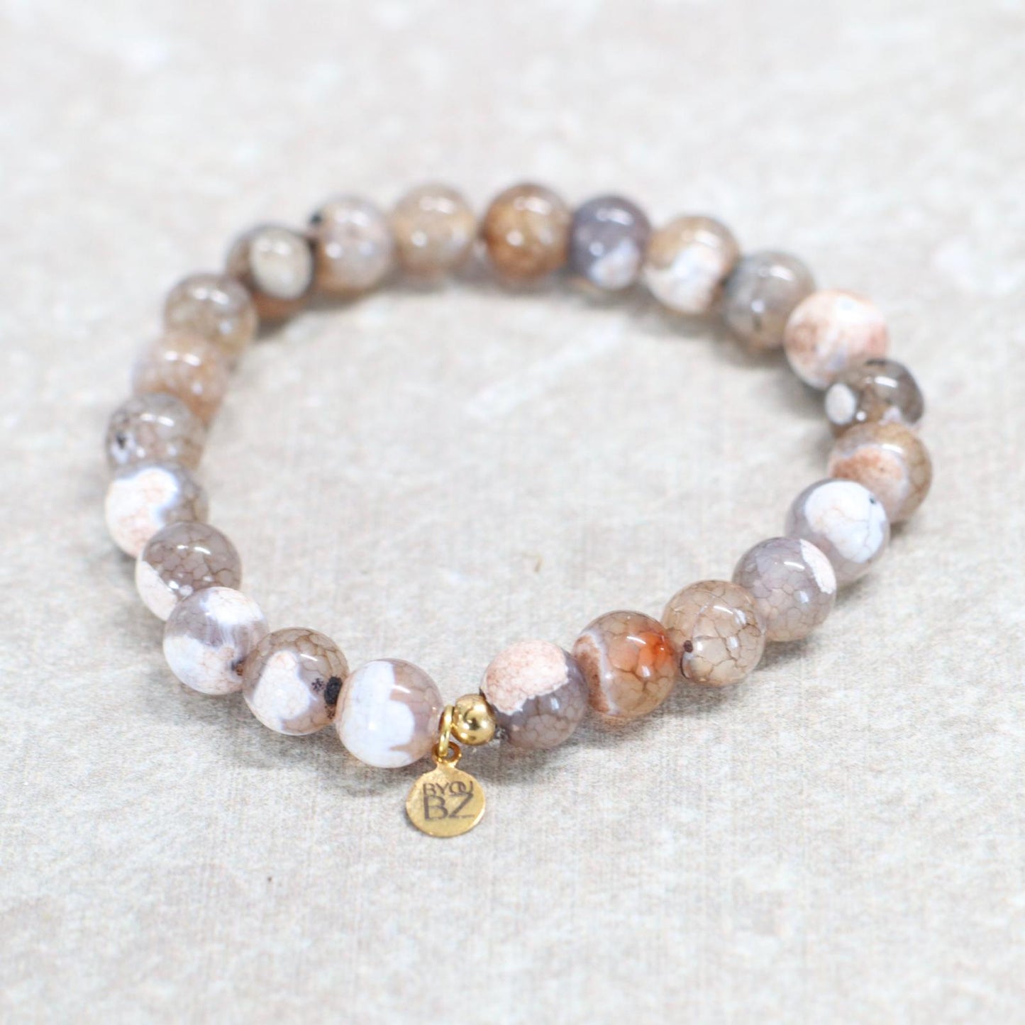 ECHO OF CAPPADOCIË | Drakenader agaat armband | 8mm | Normal Fit