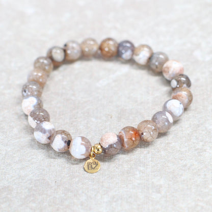 ECHO OF CAPPADOCIË | Drakenader agaat armband | 8mm | Normal Fit
