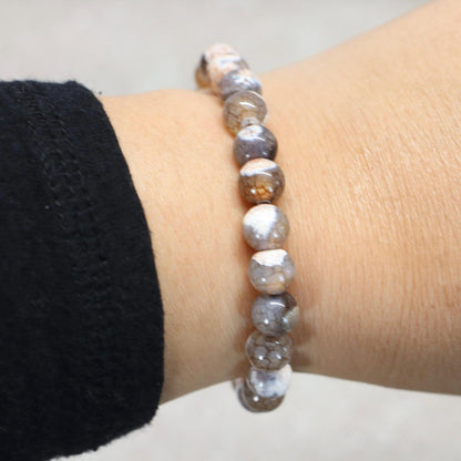 ECHO OF CAPPADOCIË | Drakenader agaat armband | 8mm | Normal Fit