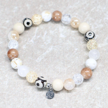NAMIB DUSK | Natuursteen armband mix | 8mm | Normal Fit