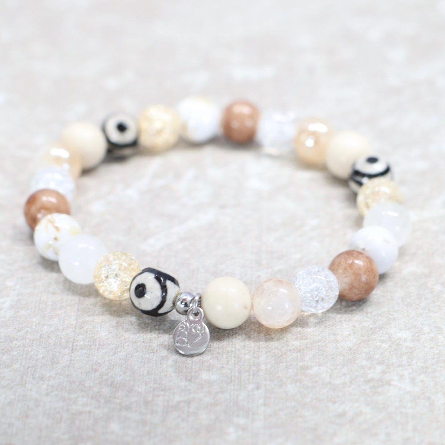 NAMIB DUSK | Natuursteen armband mix | 8mm | Normal Fit